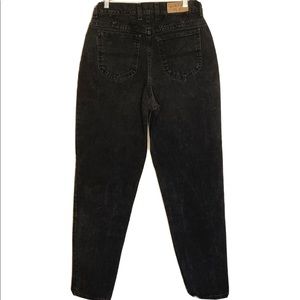 VTG VINTAGE Lee Riders Jeans Womens High Rise Waist Tapered Black Med Wash S…